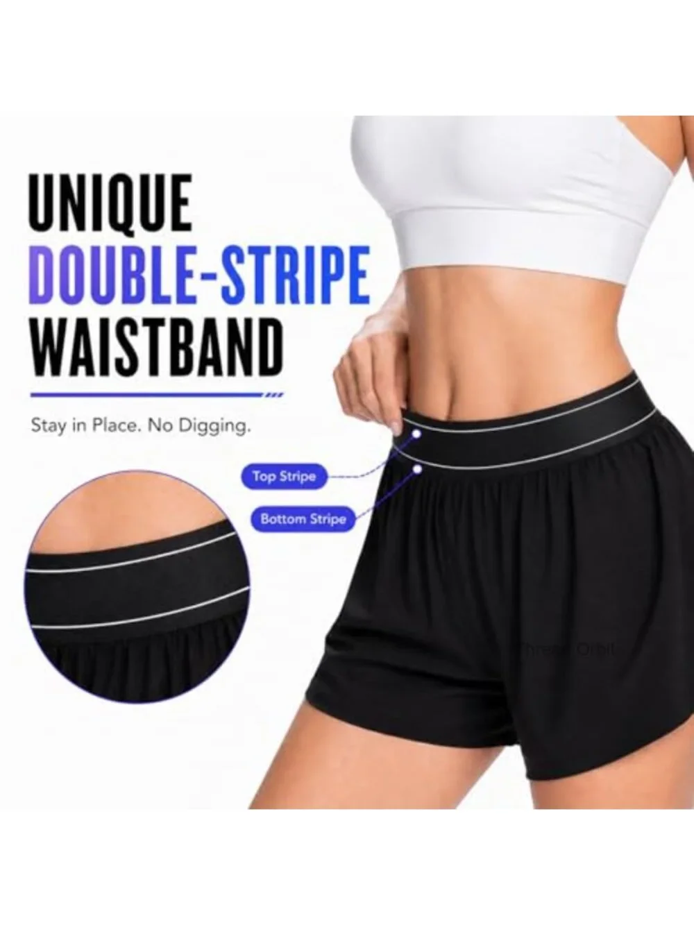 Women's 2-in-1 Quick Dry Running Shorts with Liner & Pocket 3